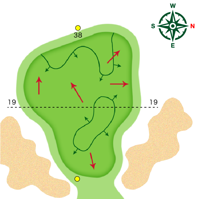ゴルフコース2ホール・拡大MAP