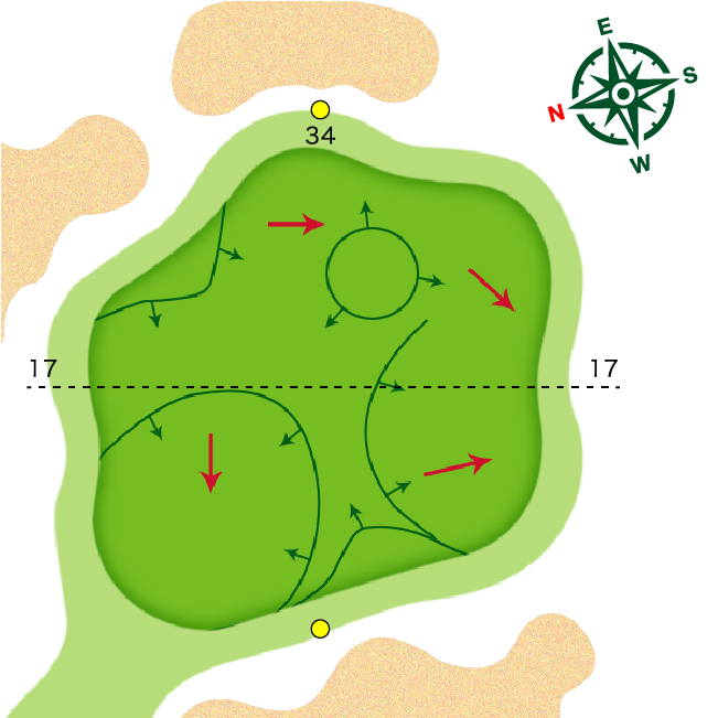 ゴルフコース5ホール・拡大MAP