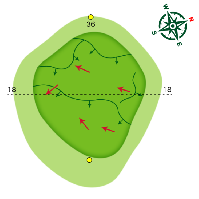 ゴルフコース6ホール・拡大MAP
