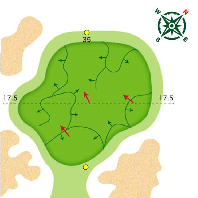ゴルフコース9ホール・拡大MAP