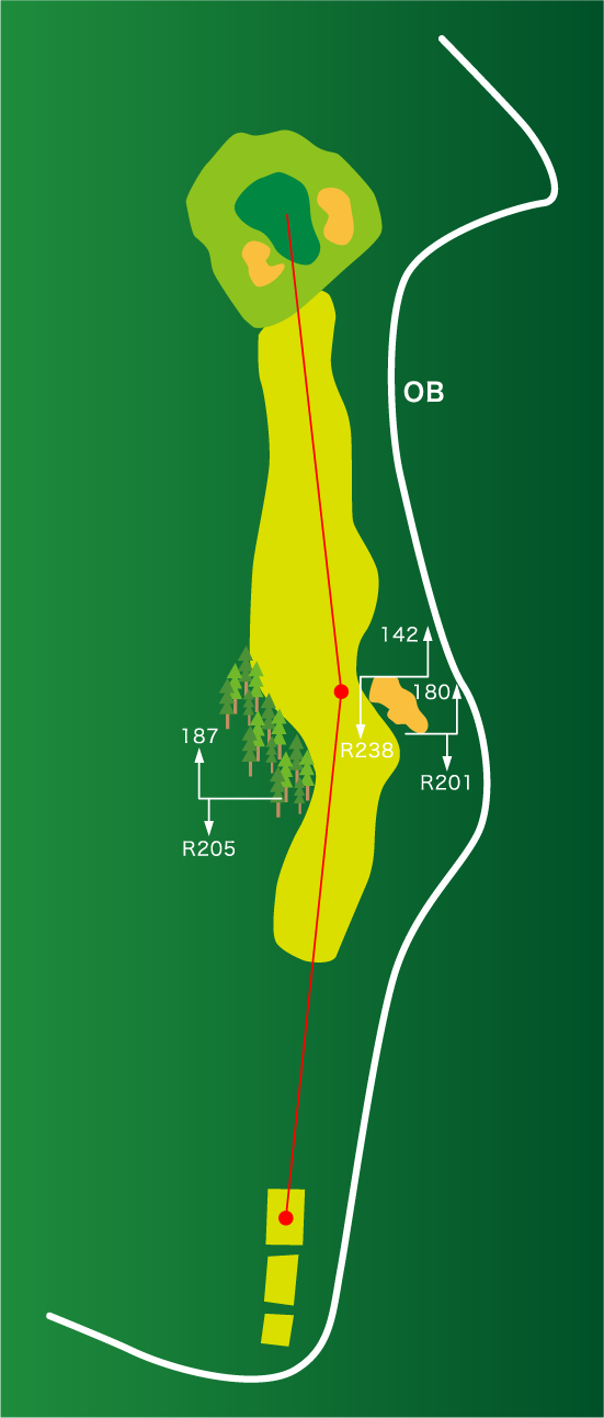 ゴルフコース11ホール・全景MAP