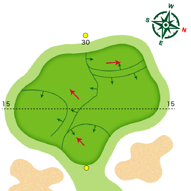 ゴルフコース15ホール・拡大MAP